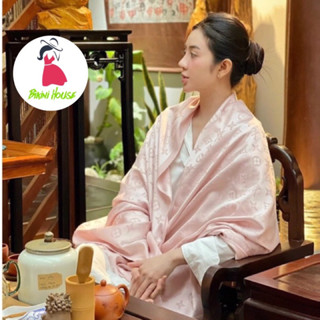 Khăn Choàng Lụa Khăn Đũi Lụa LV Dáng Dài 180x90cm Họa Tiết Thanh Lịch Sang Trọng k20