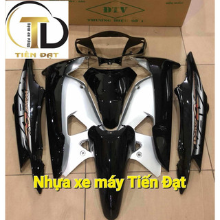 Dàn áo vỏ nhựa  wave100 alpha đen kèm tem