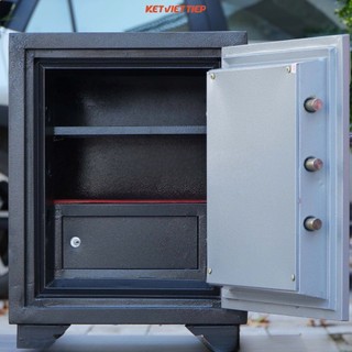 Két Sắt Việt Tiệp KVT86 Khoá Cơ chống cháy chống phá, chống trộm đựng tiền cao cấp