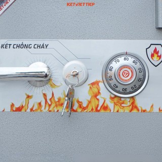 Két Sắt Việt Tiệp KVT86 Khoá Cơ chống cháy chống phá, chống trộm đựng tiền cao cấp