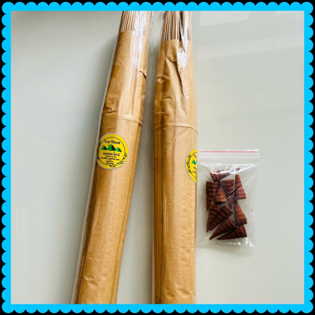 (TẶNG 10 NỤ QUẾ) 1kg NHANG QUẾ SẠCH VẠN THÀNH - NHANG QUẾ TRÀ BỒNG  ( Kích thước 48cm)