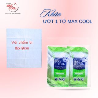 khăn lạnh Max Cool bao bì 1 tờ (Vải bi 16x19cm)