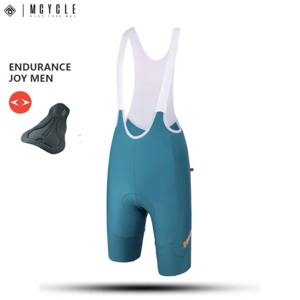 Quần yếm đạp xe nam nữ Mk093 / MK093w chính hãng Mcycle - L - GREY BLUE Nữ