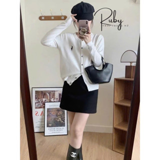 Áo khoác len nữ , áo khoác cardigan nữ dài tay len mongtoghi cổ tròn thêu ngựa THỜI TRANG Ulzzang hàng QC - Ruby Design