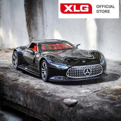 Mô hình xe Mercedes Vison AMG GT 1:24 đen lì bằng kim loại cao cấp