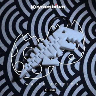 [MỚI NHẤT] K-Rex - Móc Khóa Khủng Long - Phụ Kiện Keyrambit - In 3D Trắng