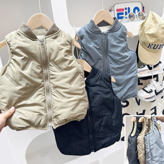 Áo phao gile trẻ em KACADY Áo khoác lót bông cho bé kiểu dáng hàn quốc mẫu mới 2025