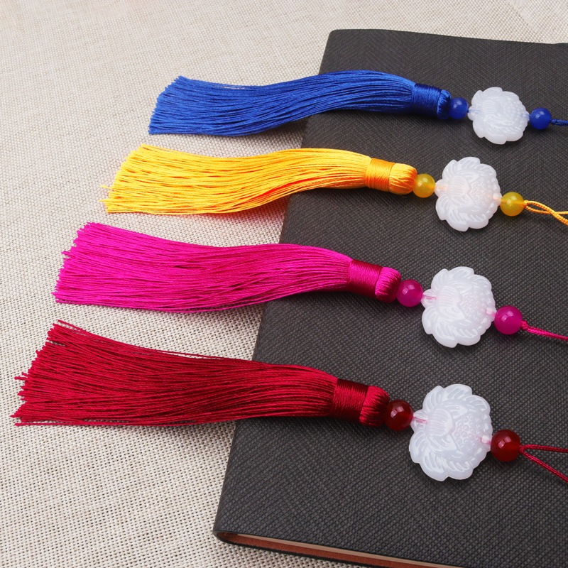 Tua rua trang trí Tết Noel dây tua rua ngọc bội HOA SEN dây tua rua đỏ tua rua trang trí quần áo tua