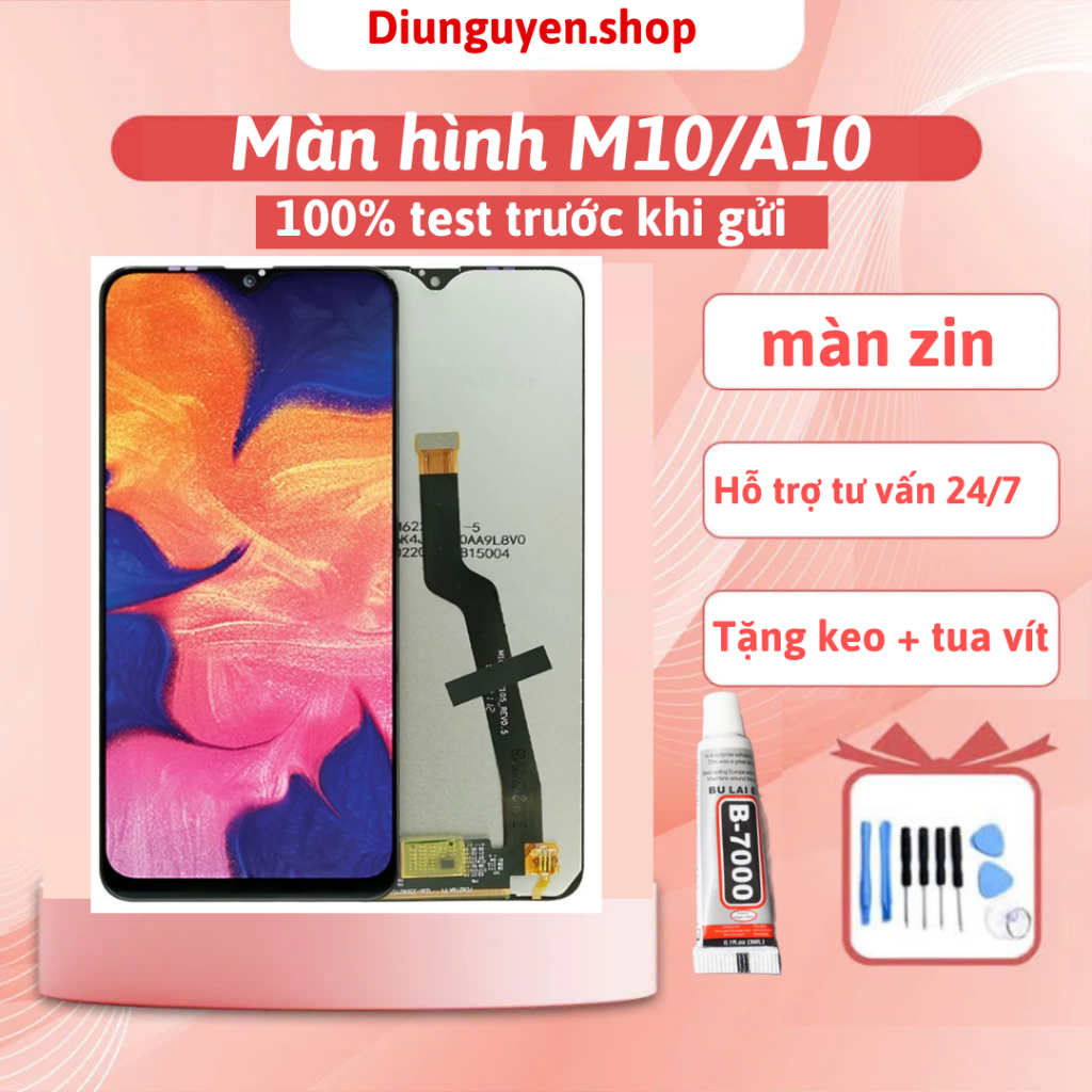 Màn hình samsung A10 / M10 zin (Tặng kèm keo+ tua vít)