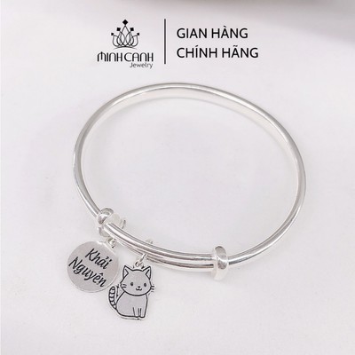 Lắc Bạc Ta Mix Thẻ Tên Treo Con Giáp Theo Tuổi Cho Bé - Minh Canh Jewelry