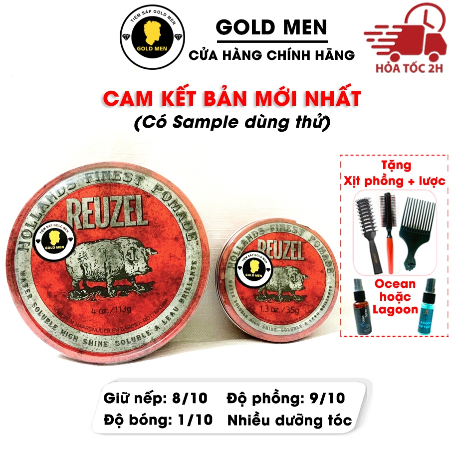 Sáp vuốt tóc Reuzel Red Pomade, Pomade vuốt tóc