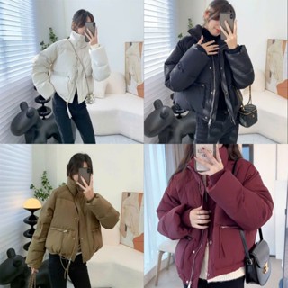 Áo khoác phao mùa đông nữ form dáng croptop phong cách thời trang trendy Hàn Quốc BA SP223