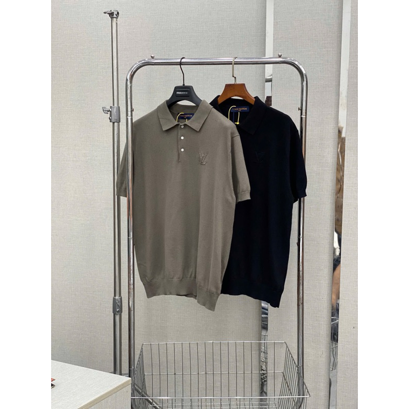 Áo polo len nam hoạ tiết đơn giản - Logo thêu nổi - Trơn - Dễ mặc - Dễ phối đồ