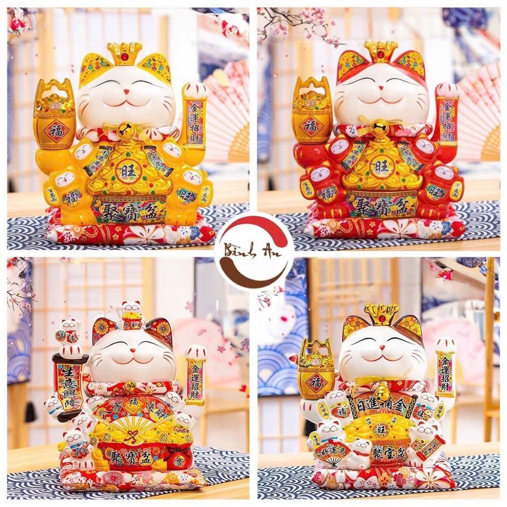 ( Giá Rẻ Nhất ) Mèo Thần Tài Vẫy Tay 50 mẫu nhiều size . Phát Tài , Phát Lộc Gốm Sứ Cao Cấp - Phong Thủy Bình An