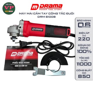 Máy mài cầm tay DRAMA 6100B, Công suất 850W, Trục 100mm