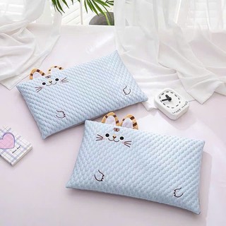  Gối Băng Lụa Lạnh Hình Mèo Thoáng Mát Gối Mát-xa Cho Bé Mang Đi Học KT 30x45 cm HÀNG ĐẸP 