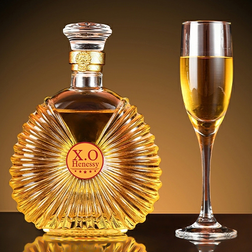 [ THANH LÝ DỌN KHO ] Vỏ Chai Thủy Tinh XO Đựng Rượu 750ml, Bình Ngâm Rượu XO Tròn, CTT-12