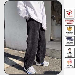 Quần Dài Nam Nữ Thể Thao RedHunter Ống Suông Chất Vải Nhung Tăm Mềm Mịn Phong Cách Hàn Quốc