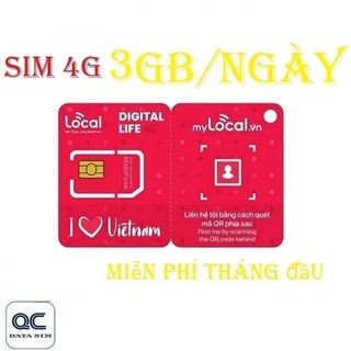 Sim 4G mobi local mỗi ngày 3GB miễn phí tháng đầu sim chưa kích hoạt
