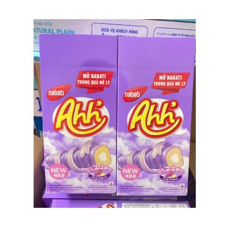Bánh Snack phủ Phô Mai & Khoai Lang Tím Nabati Ahh 90g (10 gói x 9g)