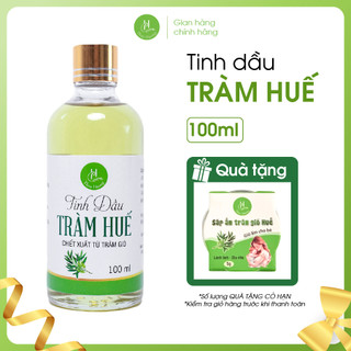 Tinh dầu tràm nguyên chất 100ml Thao Huong, tặng sáp ấm tràm gió 5g, lành tính và dịu nhẹ