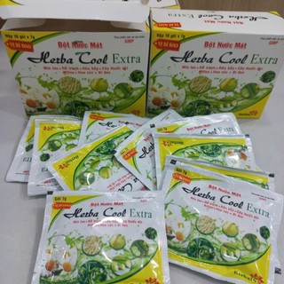 (1 hộp) Bột nước mát Herba Cool Extra vị bí đao Hộp 10 gói - Hỗ trợ thanh nhiệt, tiểu buốt, rôm sảy