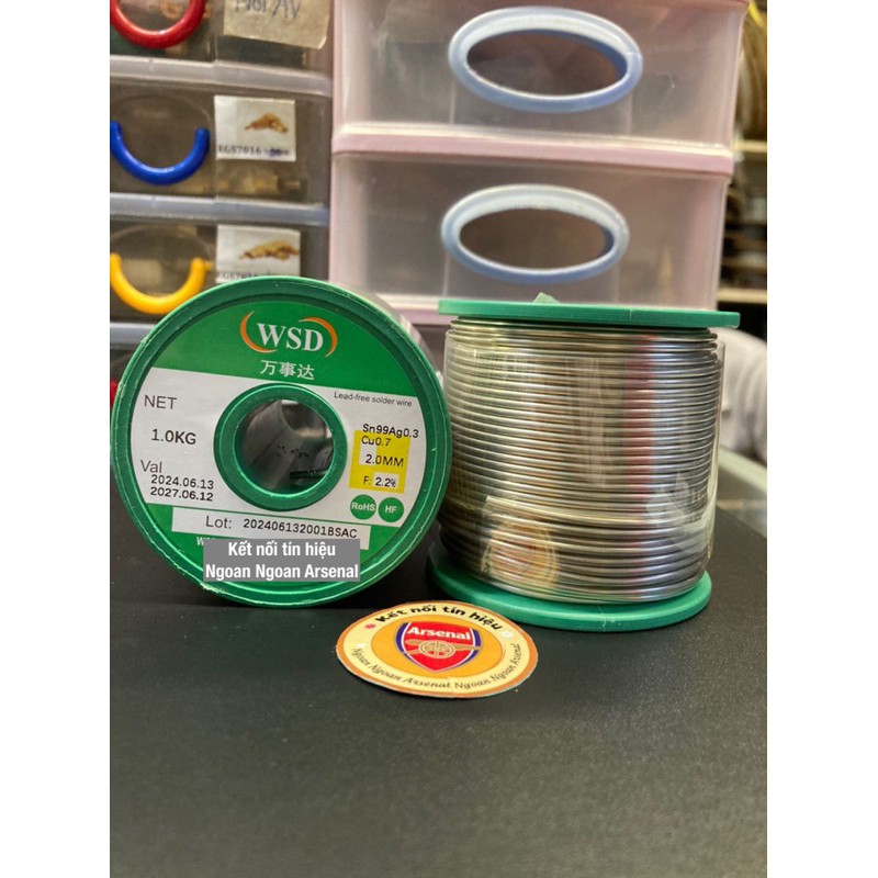 Thiếc hàn chuẩn xịn, báo giá 1 cuộn nguyên 1kg đủ