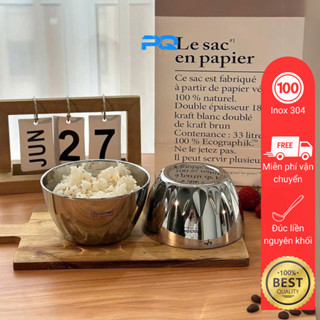 Bát hoa sen 2 lớp inox 316 cách nhiệt chống bỏng chén chockmen ăn cơm cho người lớn trẻ em