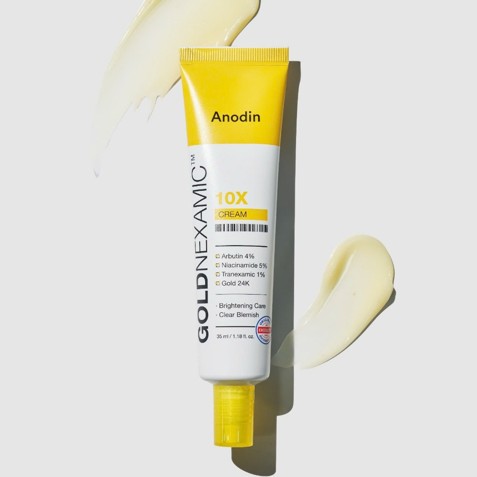 Kem dưỡng sáng, mờ thâm nám đa tầng Goldnexamic 10X Anodin Hàn Quốc 35ml