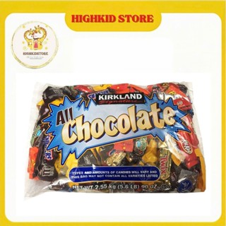 Date 6/2025 Kẹo Socola tổng hợp Kirkland All Chocolate 150 Pieces 2.55kg