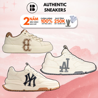 [CHÍNH HÃNG] Giày MLB Chunky Runner BASIC  'NY /GUM, Chunky Classic Base ' dễ mang, MLB NY Authentic
