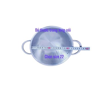 Ngăn xửng hấp 20cm đến 32cm (lọt lòng chuẩn size xem video chỉ cách đo nồi để mua xửng đúng)