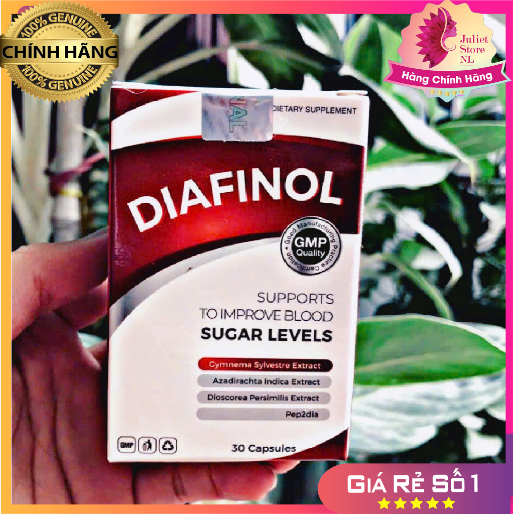 [COMBO 3 HỘP] DIAFINOL VIÊN UỐNG ĐẨY LÙI NỖI LO TIỂU ĐƯỜNG ỔN ĐỊNH ĐƯỜNG HUYẾT TYPE 1 VÀ 2 PHÒNG NGỪA ĐỘT QUỴ HIỆU QUẢ