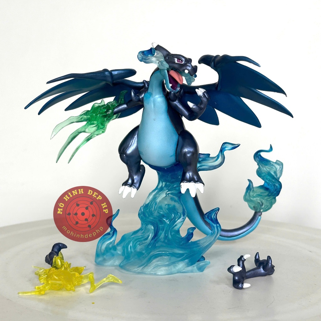 Đồ chơi tượng POKEMON Lizardon Mega X Mega Charizard X 15cm