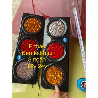 đèn led hậu 3 ngăn cho xe tải 12v , 24v hàngsilidu loại 1 thay được từng mắt cả đôi hoặc 1 bên sd2008