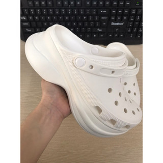 CrocsFanClub - PB81-  mẫu mới  Dép sục Cross classic bae đế cao nữ tặng 6 jibit ngẫu nhiên 