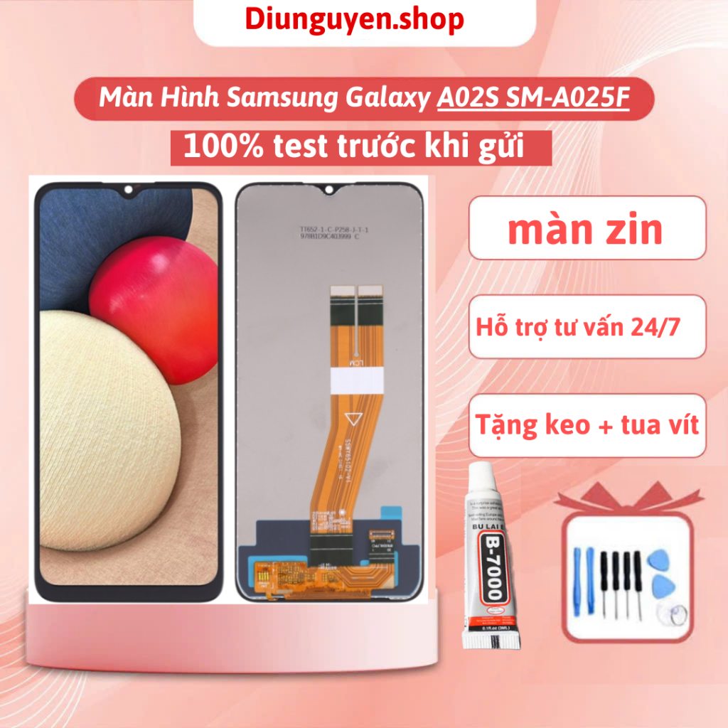 Màn hình sam sung A02S / A03S / A03 zin ( tặng kèm keo )