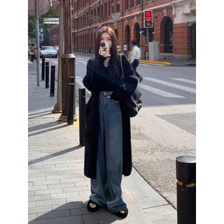   Sẵn  Áo Cardigan Len Dáng Dài Form Rộng Áo Khoác Len Dệt Kim Dài Tay Dáng Rộng Qua Gối Hàn Quốc Đi Làm Đi Chơi AL275 
