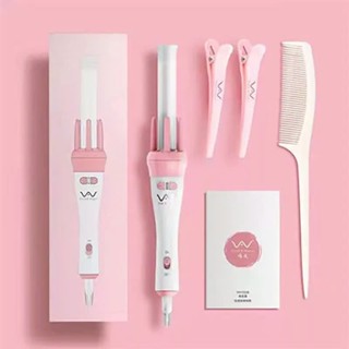 Máy uốn xoăn tự động 360 độ mầu hồng dễ thương