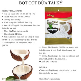 Bột cốt dừa Tài Ký 50g