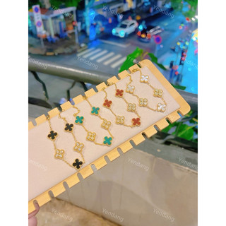  Lắc tay titan hoa mix đá màu 