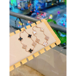 Lắc tay titan hoa mix đá màu