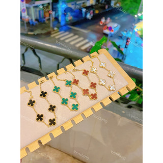Lắc tay titan hoa mix đá màu