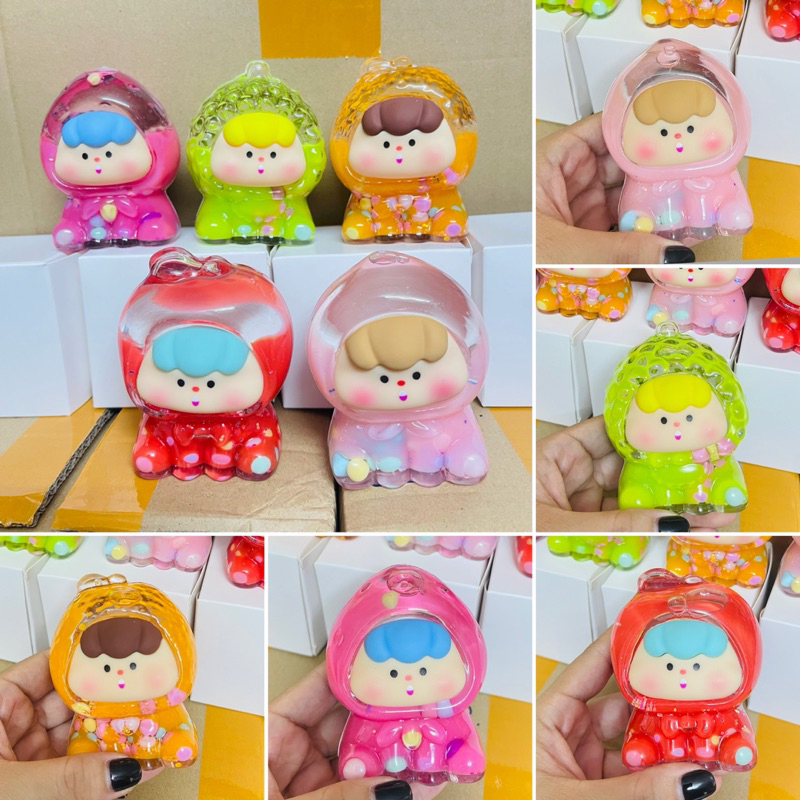 Moi Nước Trái Cây Đặc Với Hạt Màu (5 màu) Moi thạch 8.2cm