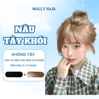 Thuốc Nhuộm Tóc Màu NÂU TÂY KHÓI, KHÔNG TẨY - MOLLY HAIR