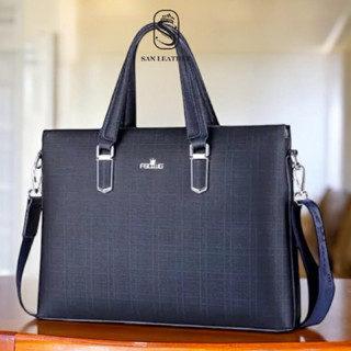 Cặp Xách Da Công Sở Cao Cấp San Leather 9052 Hàng nhập khẩu Túi xách da cao cấp.