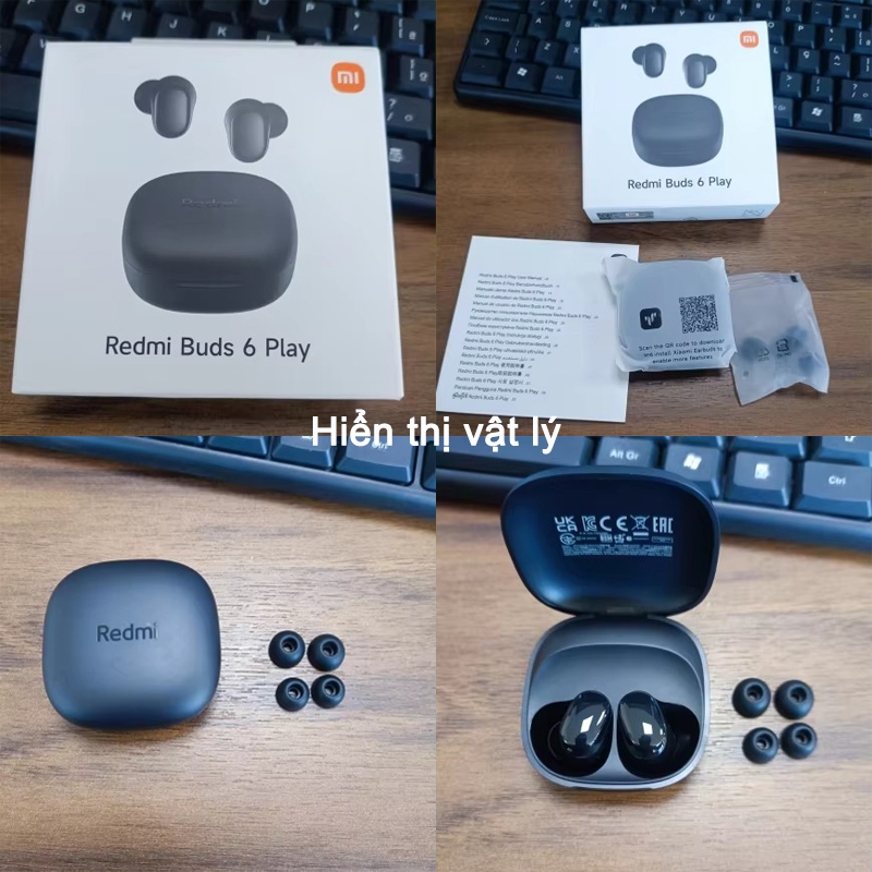 ( Phiên Bản Quốc Tế ) Tai Nghe Bluetooth Redmi Buds 6 Play Có Micro Giảm Tiếng ồn Với APP | BigBuy360 - bigbuy360.vn
