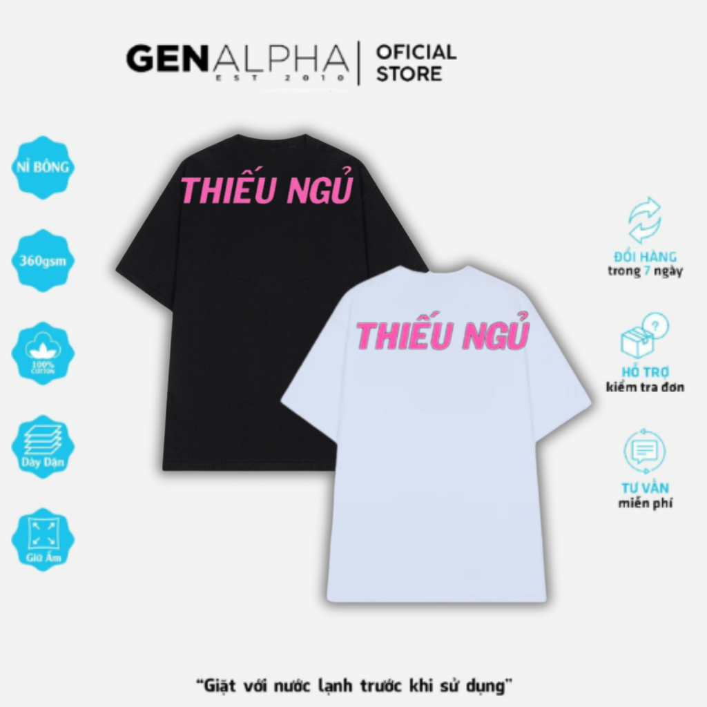 Áo Thun Local Brand GEN Ủa Em T-Shirt Trắng Đen,Áo Thun Form Rộng Unisex Nam Nữ GEN124