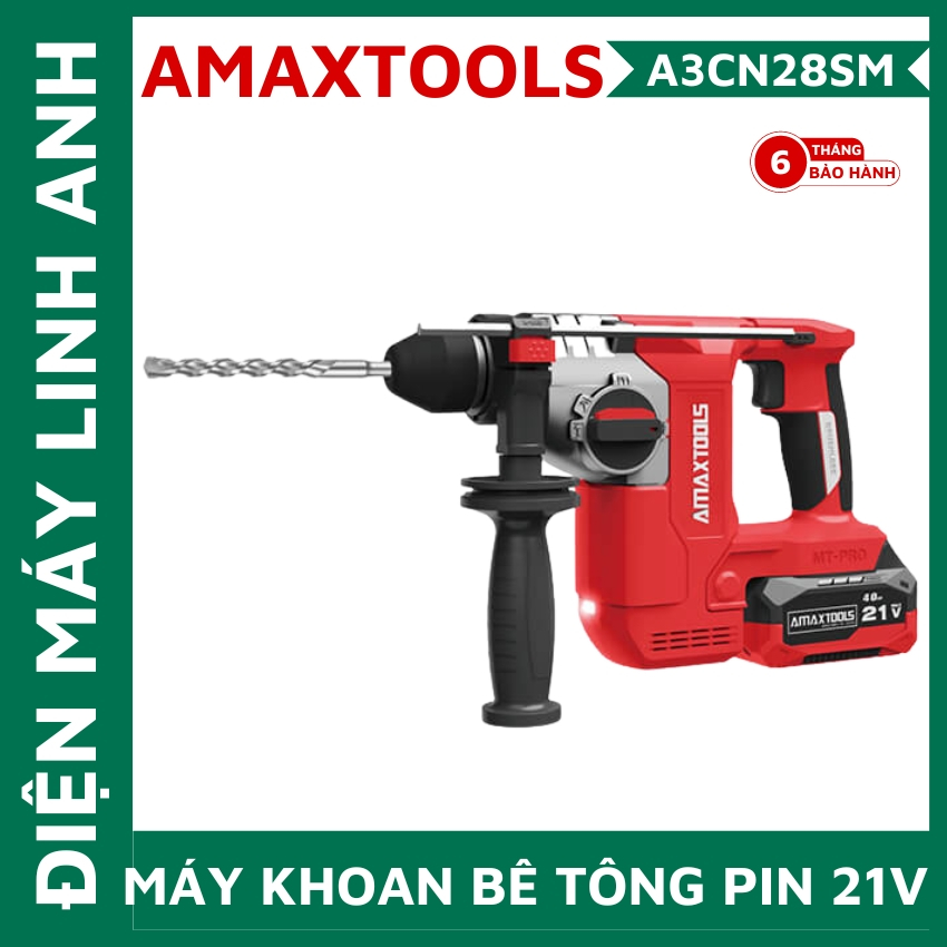Thân Máy khoan bê tông Amaxtools A3CN28SM lực đập 2.9J, chân phổ thông, hàng chính hãng giá rẻ