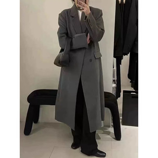 (manthaunho-order) Áo khoác dáng dài 110cm phong cách Hàn Quốc dáng xuông